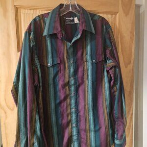 Rare vintage wrangler pearl snap